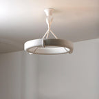 White Plaster Chandelier