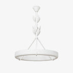 White Plaster Chandelier