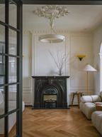 White Plaster Chandelier