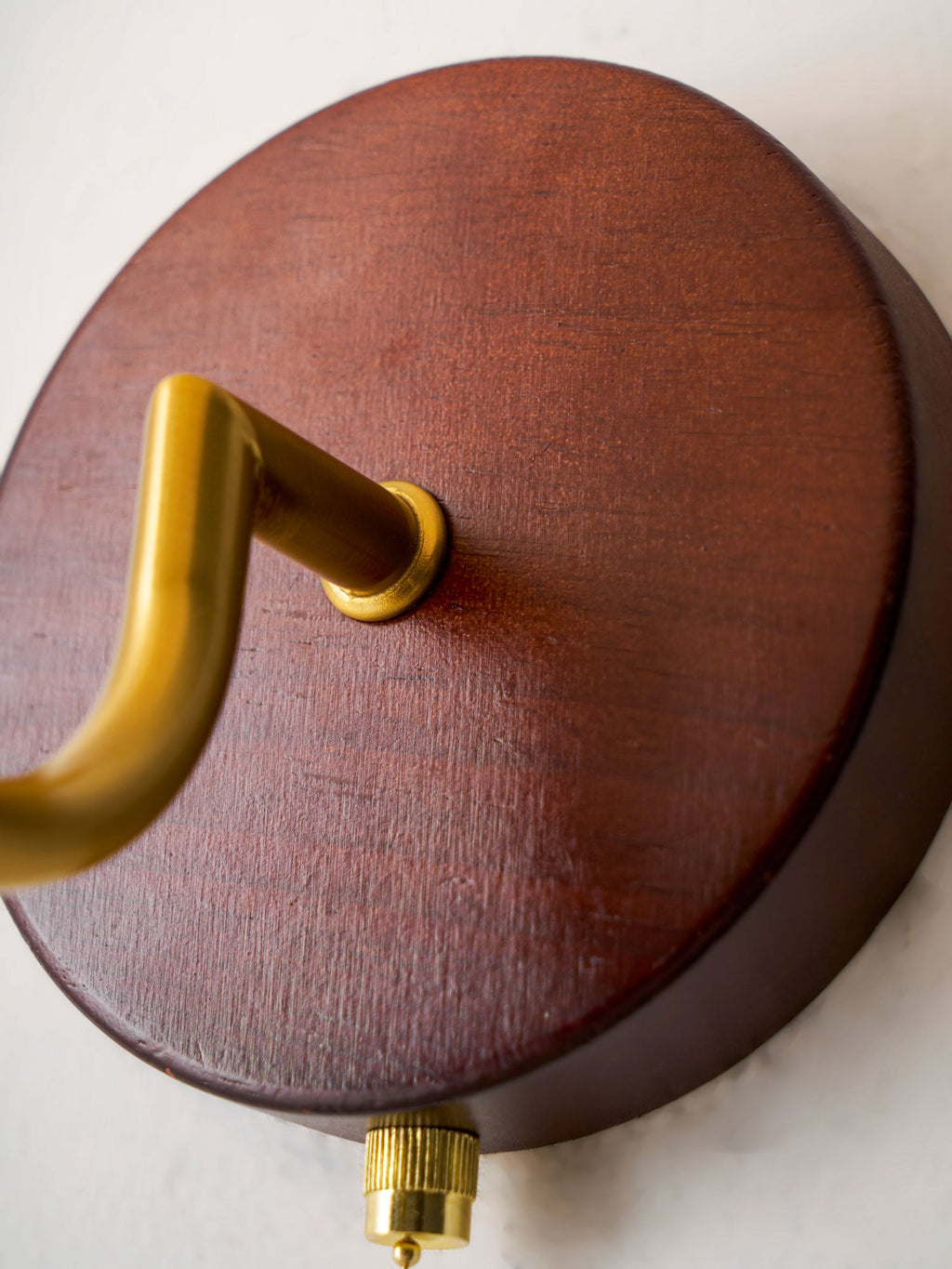 Wood Glass Globe Wall Sconce