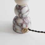Woven Rattan Marble Sphere Lamp