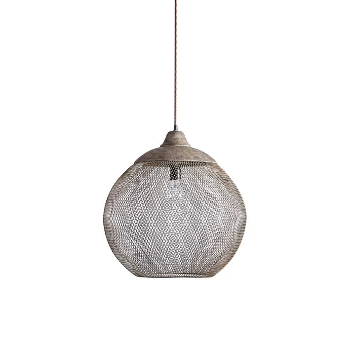 Woven Wire Globe Pendant