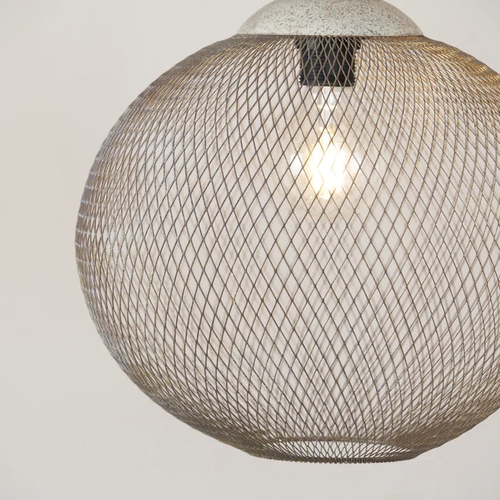 Woven Wire Globe Pendant