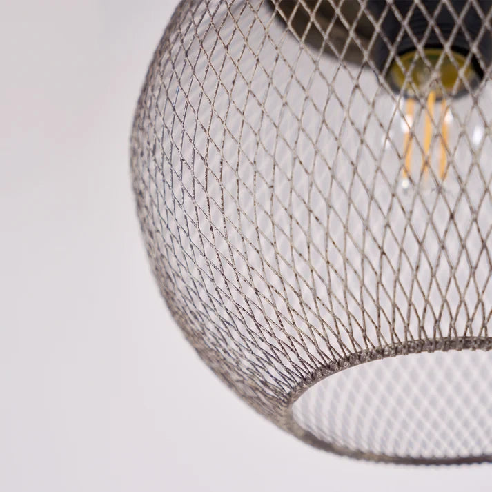 Woven Wire Globe Pendant