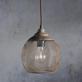 Woven Wire Globe Pendant