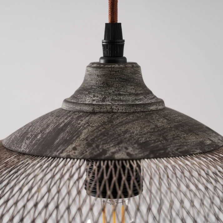 Woven Wire Globe Pendant