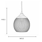 Woven Wire Globe Pendant