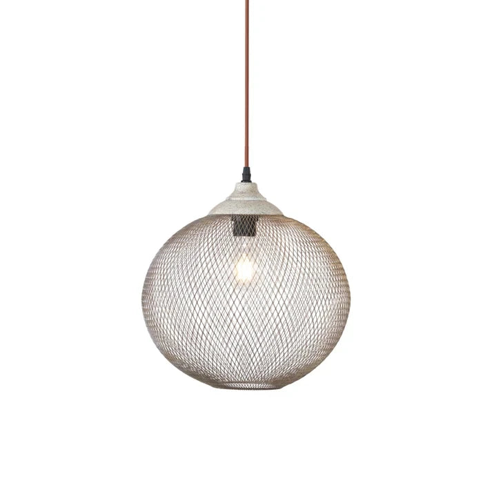 Woven Wire Globe Pendant