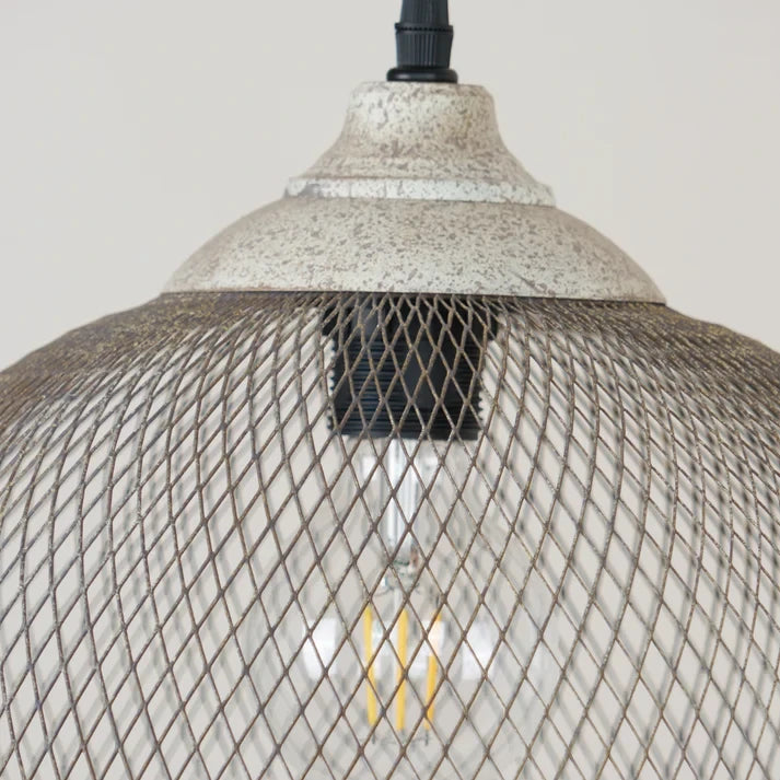 Woven Wire Globe Pendant