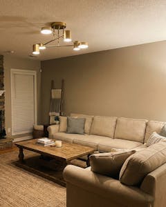 Zane Geometric 6-Light Semi-Flush