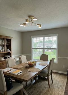 Zane Geometric 6-Light Semi-Flush