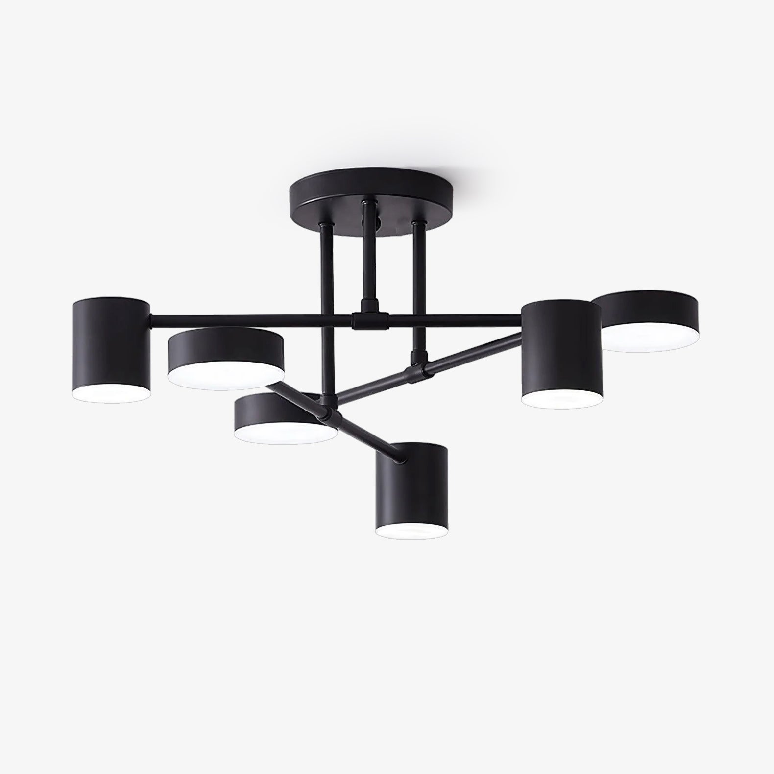 Zane Geometric 6-Light Semi-Flush