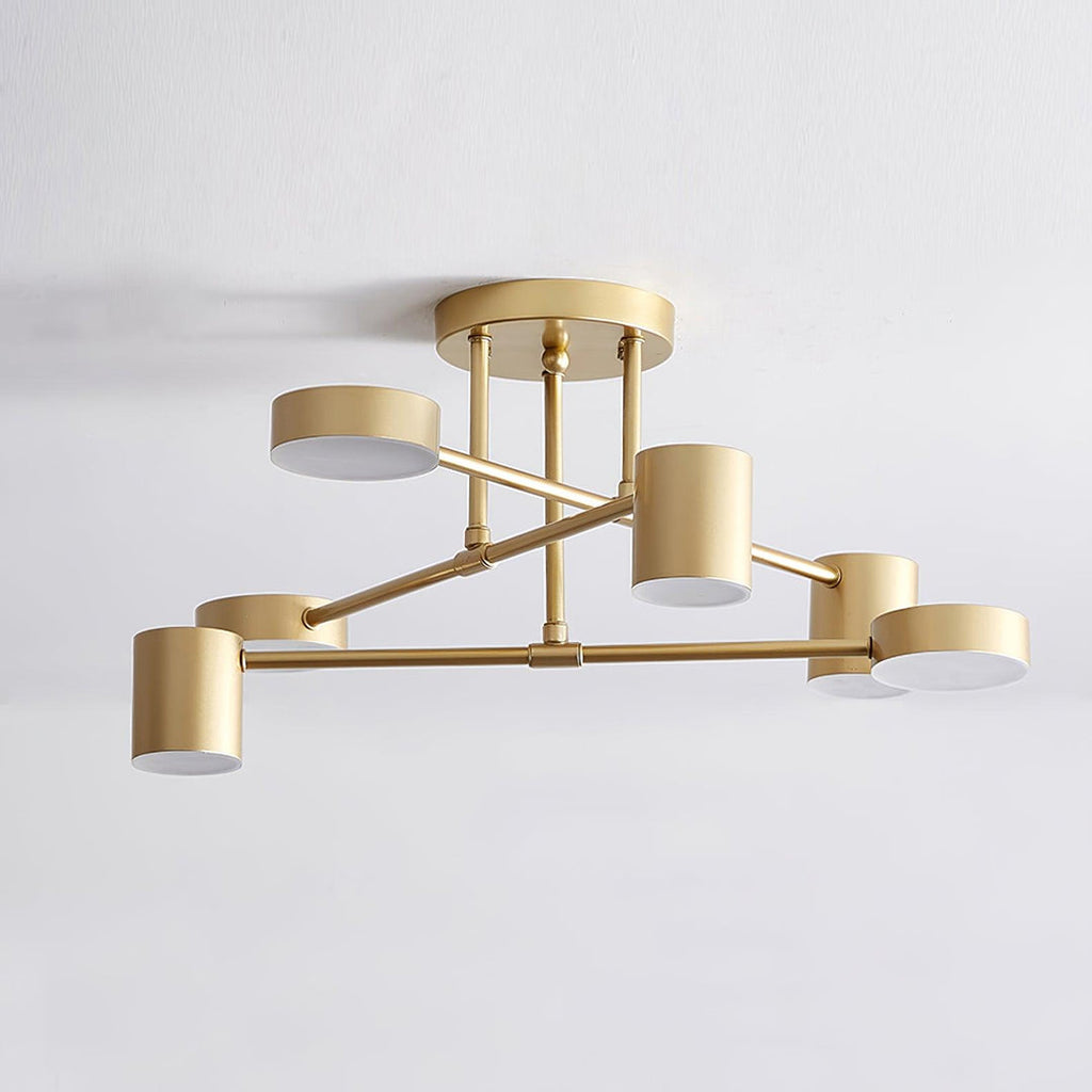 Zane Geometric 6-Light Semi-Flush
