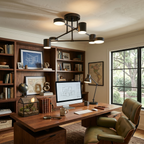 Zane Geometric 6-Light Semi-Flush