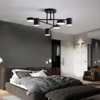 Zane Geometric 6-Light Semi-Flush