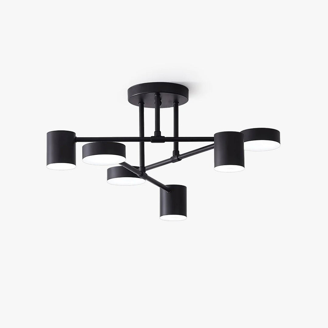 Zane Geometric 6-Light Semi-Flush