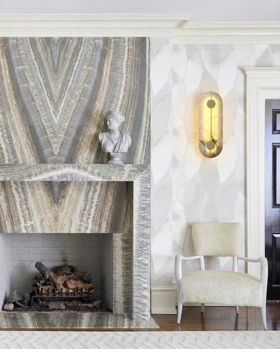 Zenith Organic Marble Sconce