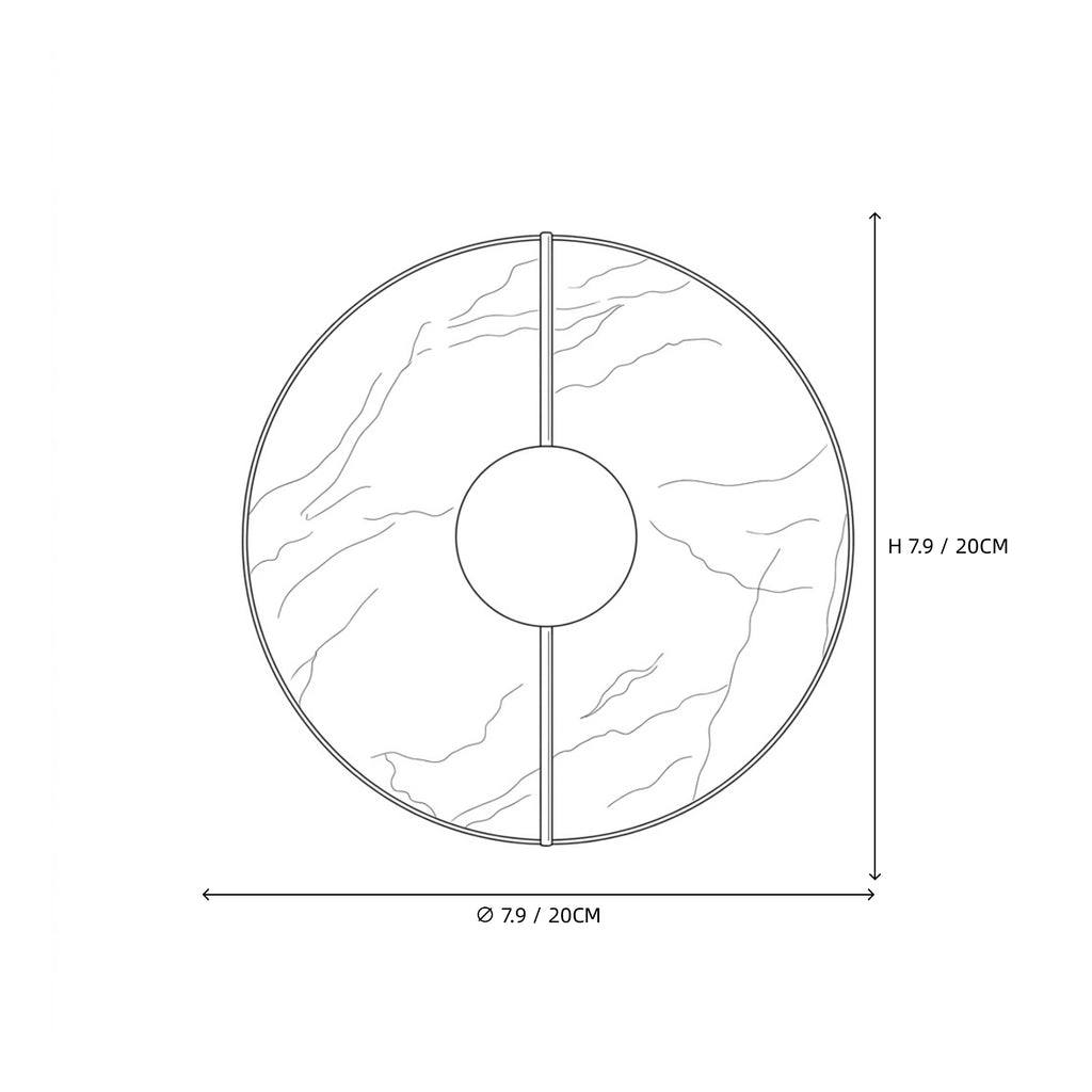 Zenith Organic Marble Sconce
