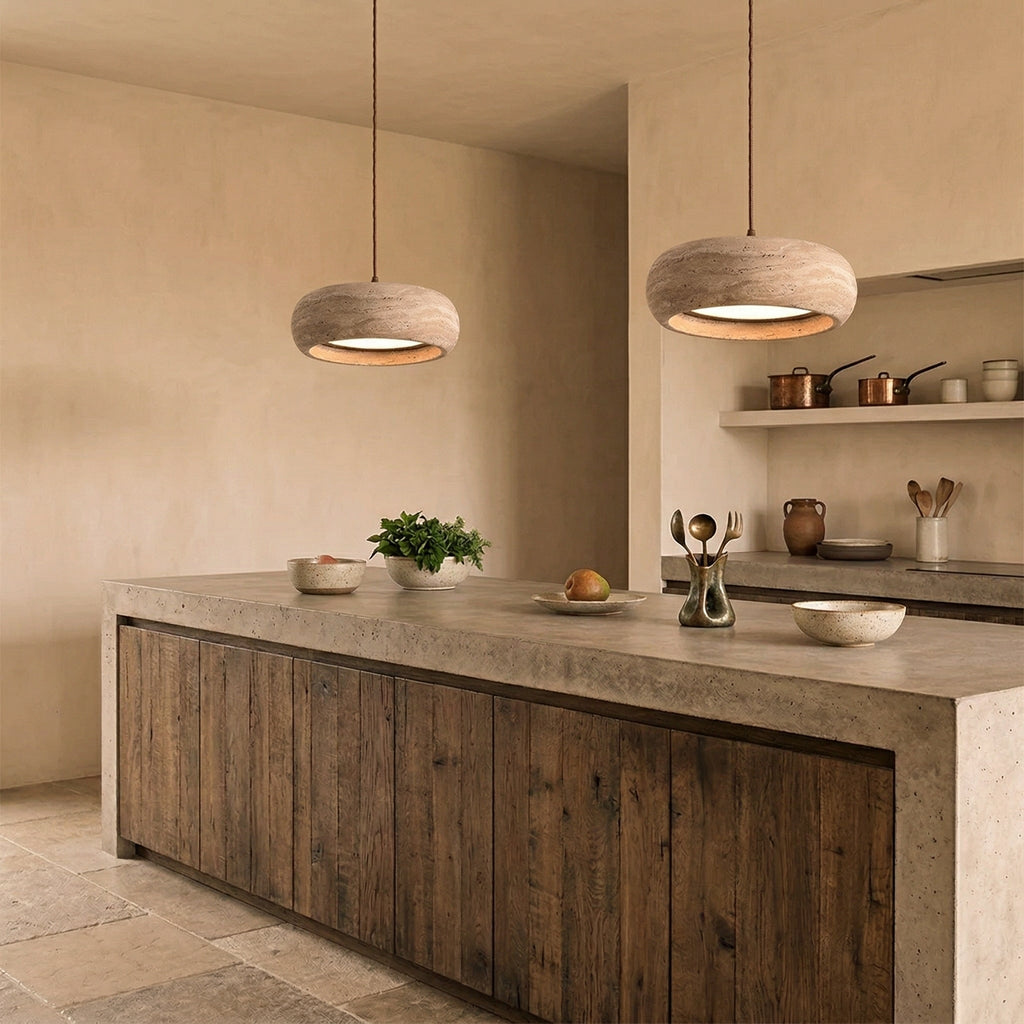Travertine Pendant Light