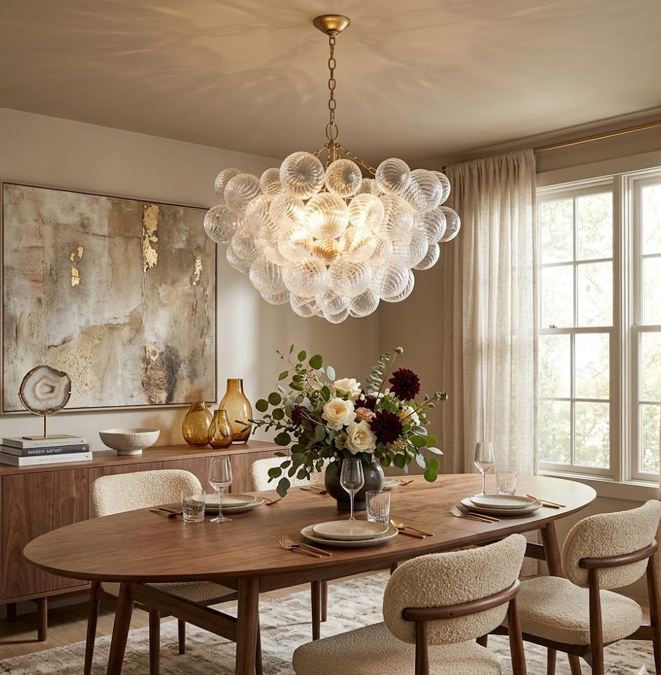 Glass Bubble Chandelier