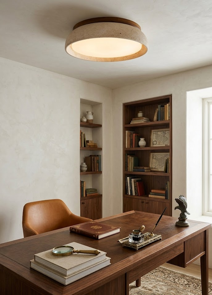 Alora Travertine Ceiling Light