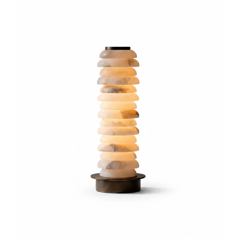Calla Alabaster Stacking Table Lamp