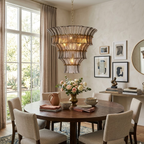 Vesper Glass Tiered Chandelier