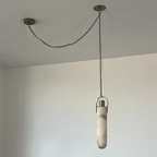 Alabaster Swag Chain Chandelier