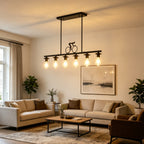 Bicycle Silhouette Linear Chandelier
