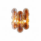 Amber Interlocking Disc Wall Sconce