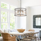 Crisscross Drum Cage Chandelier