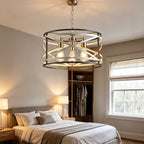 Crisscross Drum Cage Chandelier