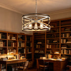 Crisscross Drum Cage Chandelier