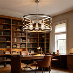 Crisscross Drum Cage Chandelier