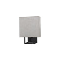 Cube Frame Linen Wall Sconce