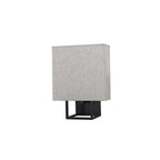 Cube Frame Linen Wall Sconce