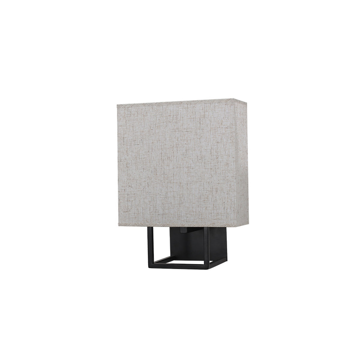 Cube Frame Linen Wall Sconce