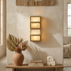 Alabaster Cascade Rectangular Wall Light