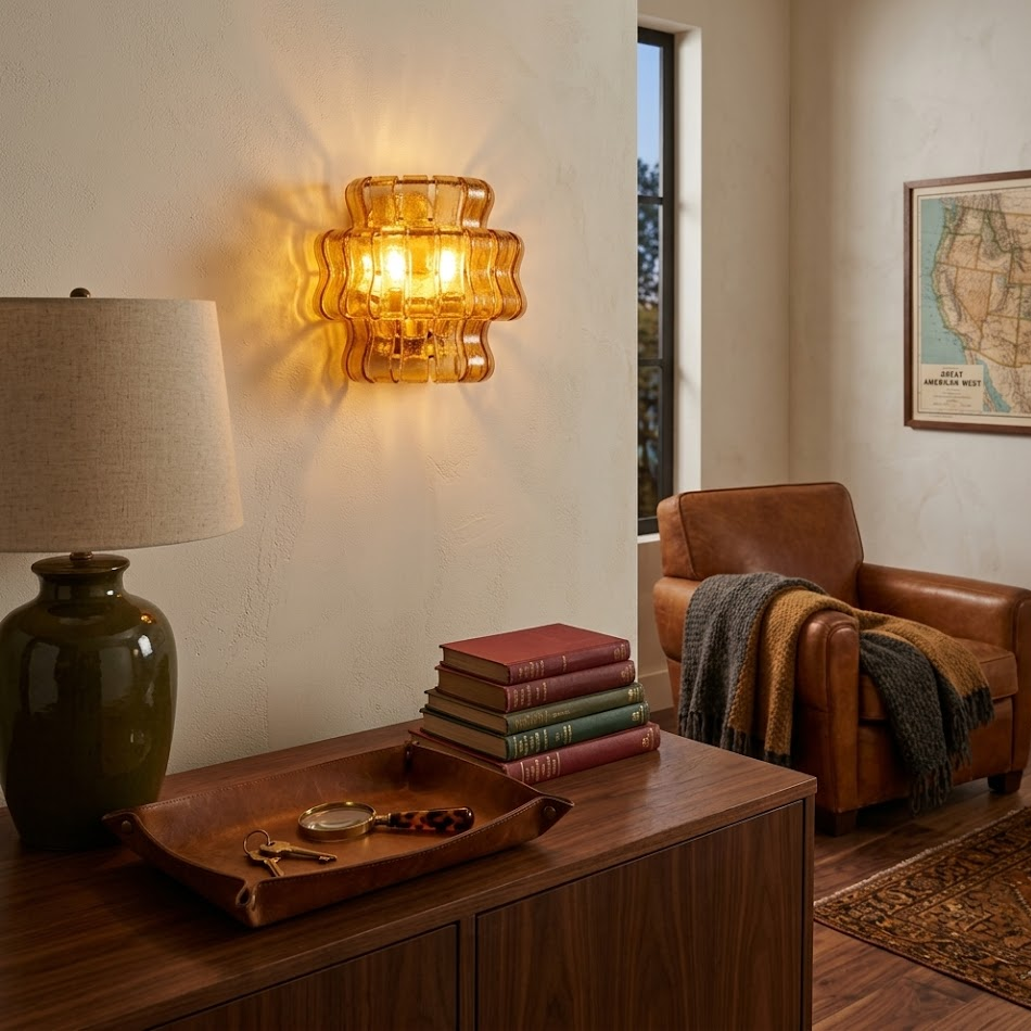 Ribbon Glass Wall Sconce