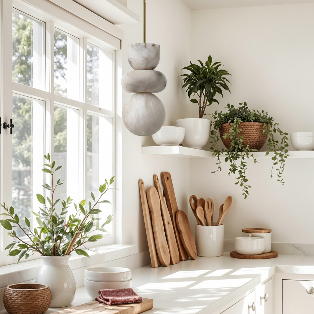 Brass  Alabaster Pendant light