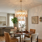 Geometric Link Tiered Chandelier