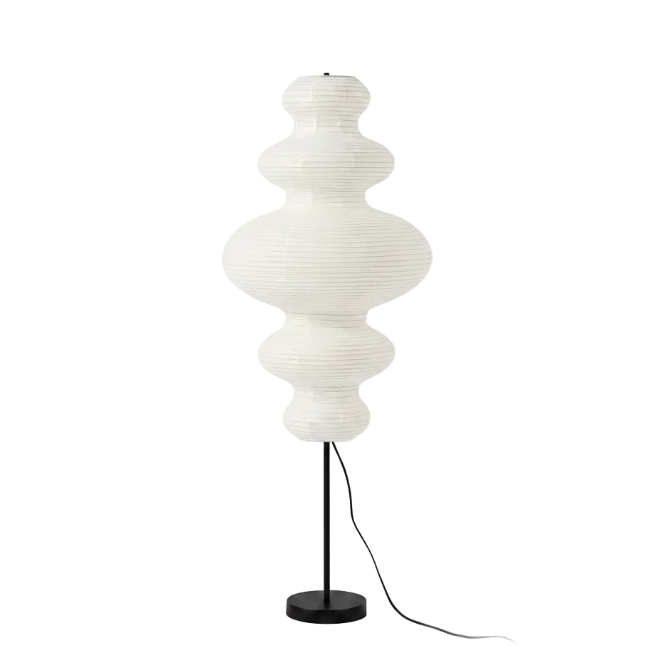 Washi Paper Floor Lamp Akari E main product image for warm living room paper lighting