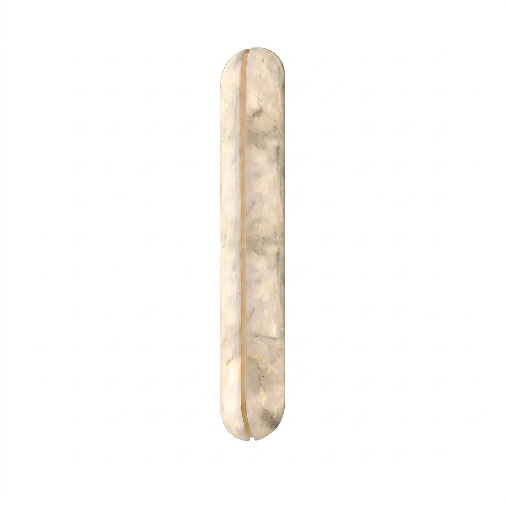 Alabaster Vertical Wall Sconce