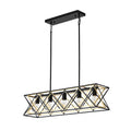 Geometric Linear Farmhouse Chandelier