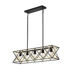 Geometric Linear Farmhouse Chandelier