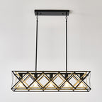 Geometric Linear Farmhouse Chandelier