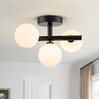 Globe Trio Semi Flush Mount Ceiling Light