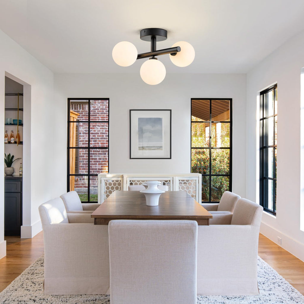 Globe Trio Semi Flush Mount Ceiling Light