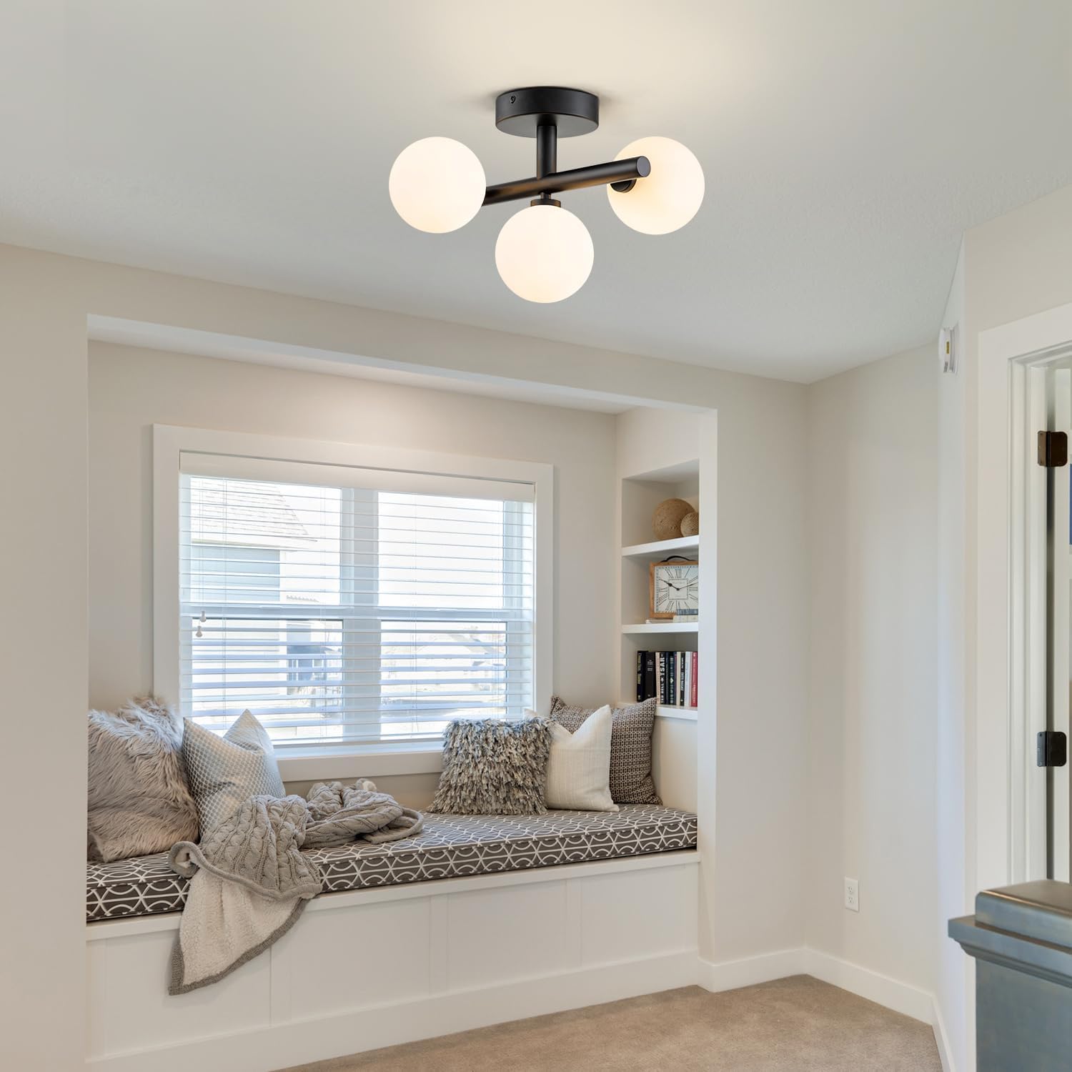 Globe Trio Semi Flush Mount Ceiling Light