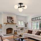 Globe Trio Semi Flush Mount Ceiling Light